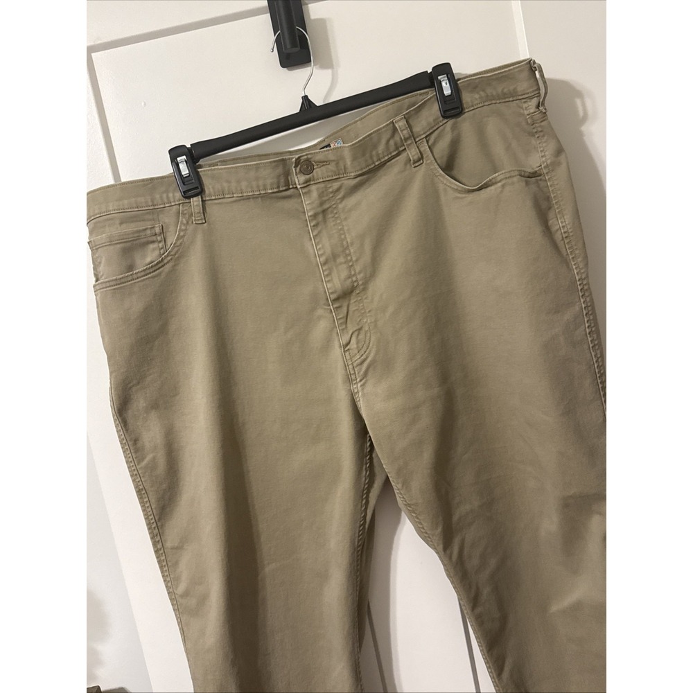 Dockers Straight Fit Pants Men's Size 48X30 Tan Khaki Stretch Chino Pants